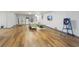 This basement living area has a large sectional sofa, TV, and luxury vinyl plank flooring at 2932 Old Drake Dr, Seabrook Island, SC 29455