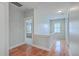 Upstairs hallway featuring hardwood floors and neutral paint, leading to the bedrooms at 3713 Maidstone Dr, Mount Pleasant, SC 29466