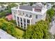 Beautiful aerial view of a home surrounded by lush greenery, showcasing its serene setting at 67 Legare St # 305, Charleston, SC 29401