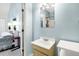Bathroom with vanity and door leading to bedroom at 796 Summerwind Cir, Edisto Beach, SC 29438