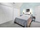 Bedroom with neutral carpet, and ample closet space at 796 Summerwind Cir, Edisto Beach, SC 29438