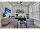 Bright office with stylish furniture, large windows, and modern decor at 1184 Reserve Ln, Awendaw, SC 29429