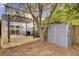 Backyard with wooden deck and storage shed at 1203 Meadow Park Ln # B, Mount Pleasant, SC 29464
