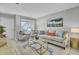 Bright living room with comfortable seating, stylish decor, and view of the adjoining dining area at 1203 Meadow Park Ln # B, Mount Pleasant, SC 29464