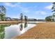 Scenic water view of the neighborhood's lake surrounded by well-maintained landscaping and residences at 139 Calm Water Way, Summerville, SC 29486