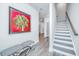 Welcoming entryway featuring a staircase and elegant decor at 1641 Florentia St, Mount Pleasant, SC 29464