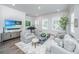 Spacious living room with comfortable seating, a large television, and ample natural light at 1641 Florentia St, Mount Pleasant, SC 29464