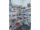 Organized walk-in pantry with wire shelving, providing ample storage space for all your culinary needs at 1641 Florentia St, Mount Pleasant, SC 29464