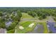 Golf course with sand traps and a water feature with houses lining the perimeter at 195 Droos Way, Charleston, SC 29414