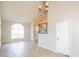 Inviting living area featuring hardwood floors, natural light, chandelier and open layout at 204 Candleberry Cir, Goose Creek, SC 29445