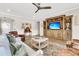 Inviting living room with a large entertainment center and stylish decor at 205 Potters Pass Dr, Summerville, SC 29486