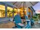 Outdoor patio area featuring comfortable seating and a nice view of the screened porch at 205 Potters Pass Dr, Summerville, SC 29486