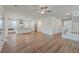 Hardwood floors throughout the living area and kitchen, offering modern open-concept living at 219 Clearblue Loop, Summerville, SC 29486