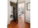 Conveniently located laundry closet with washer and dryer, located off the bedroom at 23 Elliott St, Charleston, SC 29401