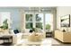 Bright and airy living room featuring a comfortable sectional sofa, modern lighting, and large windows with scenic views at 233 Denham St, Summerville, SC 29486