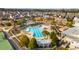 Overhead view of neighborhood pool highlighting modern amenities and resort-style living at 236 River Martin Ct, Summerville, SC 29483