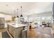 Open-concept living space connecting the kitchen, dining, and living areas at 236 River Martin Ct, Summerville, SC 29483
