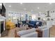 Inviting living space boasts fireplace, comfortable seating, and an open layout to the kitchen at 2613 Hatch Dr, Johns Island, SC 29455