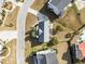 Aerial view of home, showcasing the boat on a trailer and backyard area at 4258 Jacobs Pt Ct, Ravenel, SC 29470