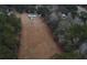 Property from above, featuring a long driveway and potential for expansion at 488 Society Rd # A&B, McClellanville, SC 29458