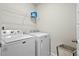 Laundry room featuring a new washer and dryer, wire rack, and room for storage at 491 Richfield Way, Summerville, SC 29486