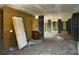 Unfinished basement space featuring block columns and natural light from slatted openings at 515 Joseph St, Charleston, SC 29412