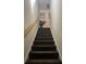 Carpeted stairway leading to the upper level, featuring neutral walls and framed art at 527 Travelers Blvd, Summerville, SC 29485