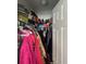 Walk-in closet filled with clothes, shoes, and accessories on racks and shelves at 531 Travelers Blvd, Summerville, SC 29485