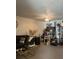 Cozy living room area featuring a plush sofa, decorative lighting, and entertainment setup at 531 Travelers Blvd, Summerville, SC 29485