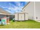Backyard shed for storing gardening equipment or tools at 619 Ravens Wood Rd, Summerville, SC 29486