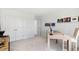 Bright office space with shiplap walls, music decor, and a minimalist desk setup at 131 Threaded Fern St, Summerville, SC 29485
