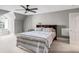 Cozy bedroom with ceiling fan, neutral color palette, and window seating area at 1444 Madison Ct, Mount Pleasant, SC 29466