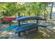 Outdoor canoe storage rack by the waterway provides easy access for residents to enjoy paddling activities at 1784 Omni Blvd, Mount Pleasant, SC 29466