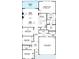 Detailed floorplan showing the layout of the home, including the primary suite and home office at 2018 Mcguire Ln # 005, Hollywood, SC 29449