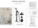 Owner's shower with farmhouse plus design elements including a rain head and handheld showerhead at 2022 Mcguire Ln # 006, Hollywood, SC 29449