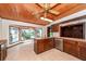 Kitchen with wood ceiling, stainless steel appliances, and a breakfast bar at 210 Lakeview Dr, Summerville, SC 29485