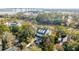 Captivating aerial view of the picturesque community showcasing stunning homes and lush greenery near a serene body of water at 217 King George St, Daniel Island, SC 29492