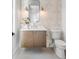 Charming bathroom with decorative wallpaper and modern fixtures at 217 King George St, Daniel Island, SC 29492