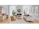 Cozy living room with fireplace, comfortable armchairs, and stylish decor at 217 King George St, Daniel Island, SC 29492