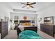Bright bedroom with large windows, well appointed with dresser and soft lighting at 229 Celestial Blvd, Summerville, SC 29486