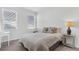 Bright bedroom with two windows, and a comfortable queen bed at 229 Celestial Blvd, Summerville, SC 29486