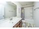 Bright bathroom with vanity, toilet, and shower-tub combination at 252 Swamp Creek Ln, Moncks Corner, SC 29461