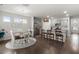 Modern kitchen with stainless steel appliances and hardwood floors at 319 Knawl Rd, Moncks Corner, SC 29461