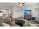 Cozy living room with a large television and a blue cabinet at 319 Knawl Rd, Moncks Corner, SC 29461