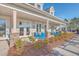 Cozy clubhouse with bright blue chairs on the porch, offering a welcoming spot to unwind and socialize at 428 Avocet Dr, Summerville, SC 29486