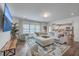Bright living room featuring stylish furniture and a seamless flow into the kitchen at 428 Avocet Dr, Summerville, SC 29486
