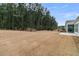 This generous backyard features a lawn, wooded boundary, and a black metal fence at 455 Hidden Meadow Ln, Summerville, SC 29486