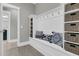 Mudroom area with storage cubbies, bench with pillows and decor baskets at 455 Hidden Meadow Ln, Summerville, SC 29486