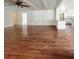 Open-concept living space with hardwood floors and seamless transition to the kitchen area at 503 Middleton Blvd, Summerville, SC 29485