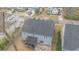 Overhead aerial view of the backyard and the roof of the home at 7217 Mossy Creek Ln, Hanahan, SC 29410